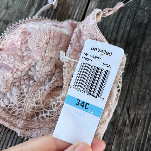 UNVEILED NUDE LACE BRA WITH TAGS 34C - Picture 5 of 6
